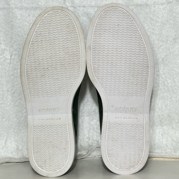 Sperry TopSider Unisex Green A/O Float Cozy Cut-Outs Boat Slip On Shoes SZ US 10 - Picture 8 of 11